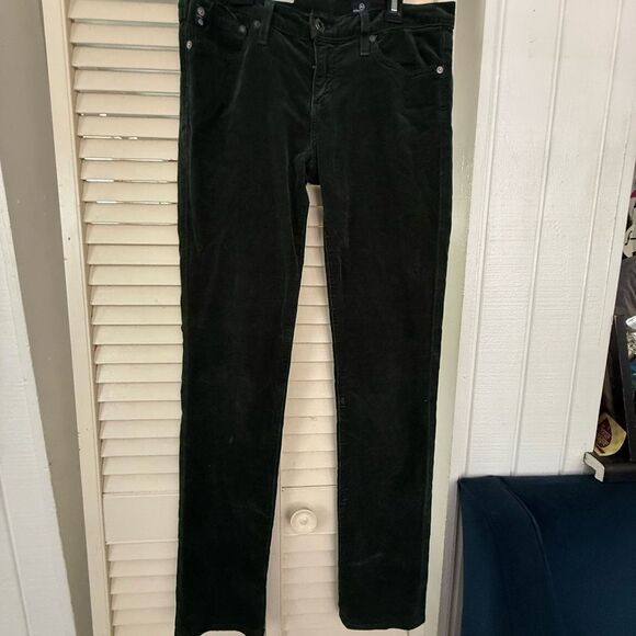 Ag Adriano Goldschmied Black Straight Leg Pants - Picture 1 of 10